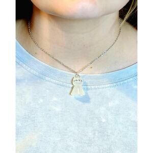 Cat Lover Gift Glow in the Dark Kitty Necklace Pendant Adjustable Steel Chain